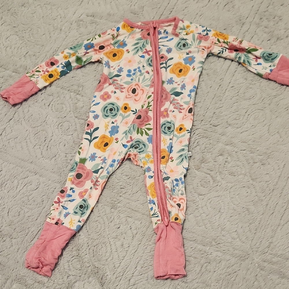 Floral Kids One Piece Pajama